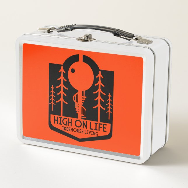 Treehouses Back To School Metal Lunch Box (Front)