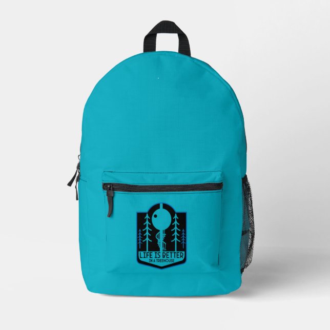 Treehouses Back To School Printed Backpack (Front)