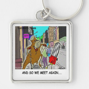 Treehugger Rick London Cartoon Funny Gifts Key Ring
