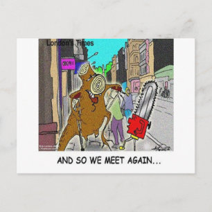 Treehugger Rick London Cartoon Funny Gifts Postcard