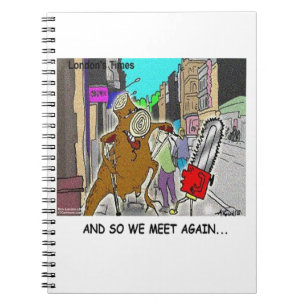 Treehugger Rick London Cartoon Funny Gifts Spiral Notebook