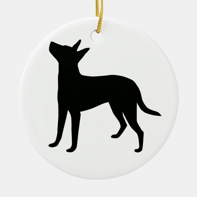 Treeing Feist Customisable Ornament (Front)