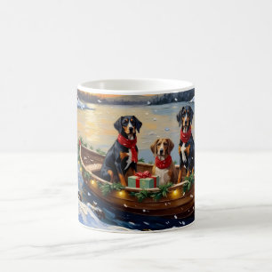 Treeing Walker Coonhound Christmas Boat Holiday Coffee Mug