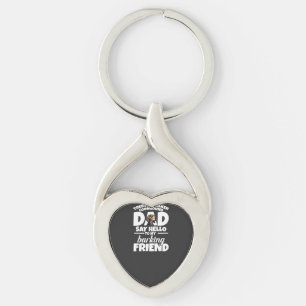 Treeing Walker Coonhound Dad Dad Say Hello Key Ring