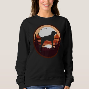 Treeing Walker Coonhound Dog Retro  2 Sweatshirt