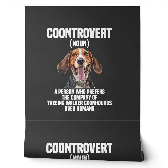 Treeing Walker Coonhound Lover Dog Coontrovert Wallpaper (Unrolling)