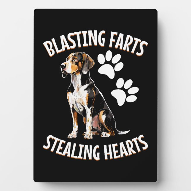 Treeing Walker Coonhound Lover Dog Owner Blasting Plaque (Front)