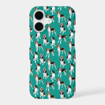 Treeing Walker Coonhound on Teal