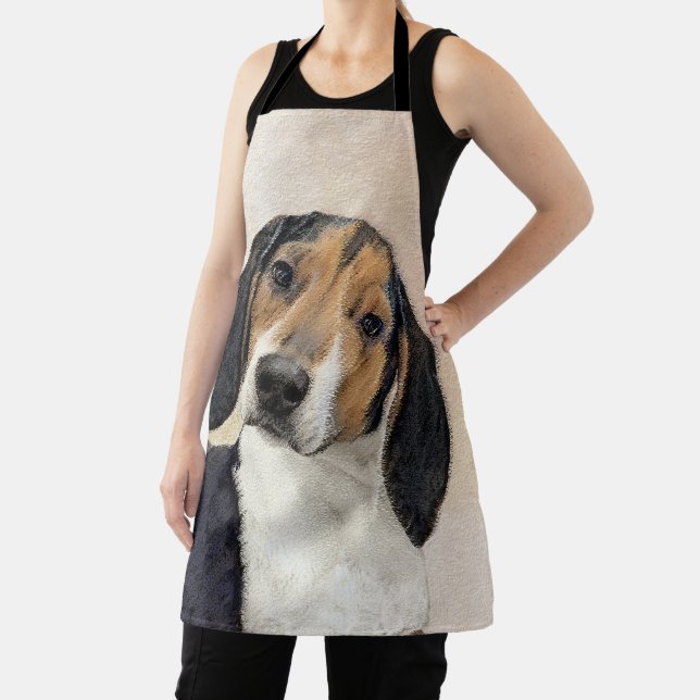 Treeing Walker Coonhound Painting - Original Art Apron (Insitu)