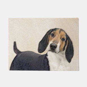 Treeing Walker Coonhound Painting - Original Art Doormat