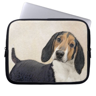 Treeing Walker Coonhound Painting - Original Art Laptop Sleeve