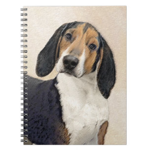 Treeing Walker Coonhound Painting - Original Art Notebook