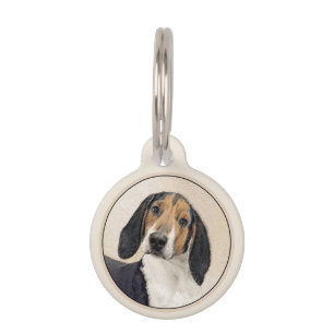 Treeing Walker Coonhound Painting - Original Art Pet Tag