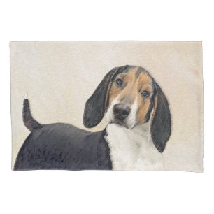 Treeing Walker Coonhound Painting - Original Art Pillowcase