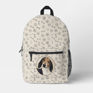 Treeing Walker Coonhound Painting - Original Art Printed Backpack
