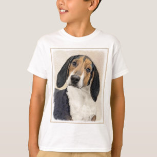 Treeing Walker Coonhound Painting - Original Art T-Shirt