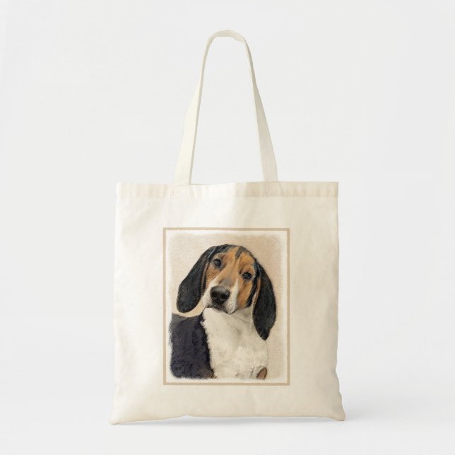Treeing Walker Coonhound Painting - Original Art Tote Bag (Front)