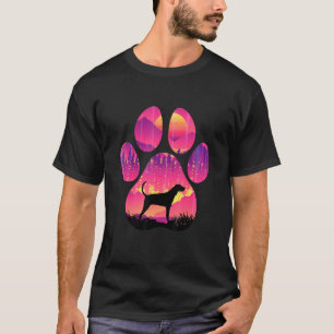 Treeing Walker Coonhound Paw Mom Dad Dog  Women Me T-Shirt