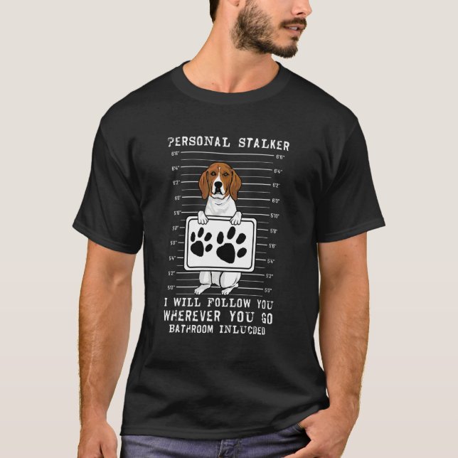 Treeing Walker Coonhound Personal Stalker T-Shirt (Front)
