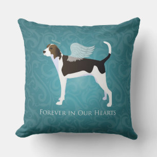 Treeing Walker Coonhound Pet Memorial Angel Dog Cushion