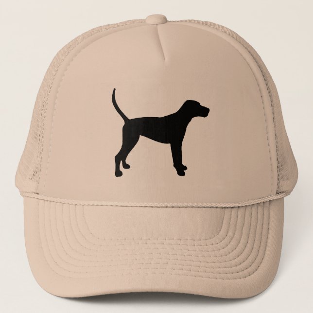 treeing walker coonhound silhouette trucker hat (Front)