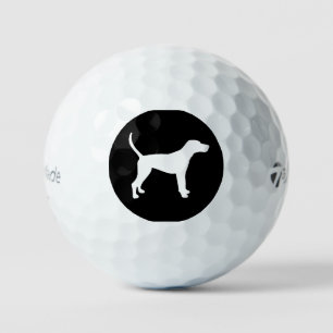 treeing walker coonhound white silo golf balls