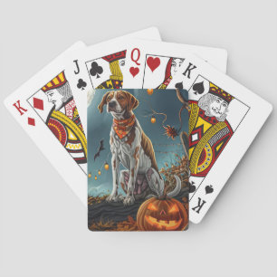 Treeing Walker Halloween Spooky Playing Cards