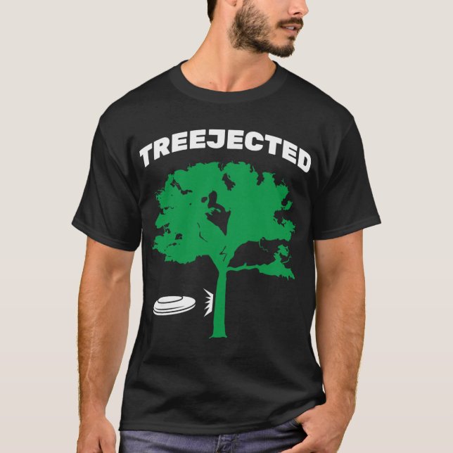 Treejected Disc Golf Fyling Disc  T-Shirt (Front)