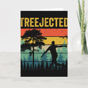 Treejected Funny Disc Golf Discs Hit Stupid Trees  Card