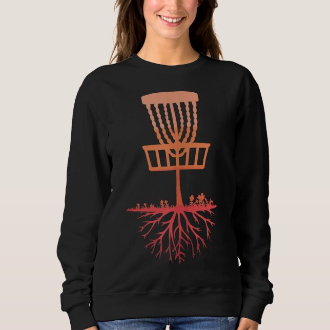 Treejection Disc Golf Funny Sports Tree Player Gif Sweatshirt (Front)