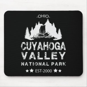 Treeline With Waterfall Cuyahoga Valley National P Mouse Pad