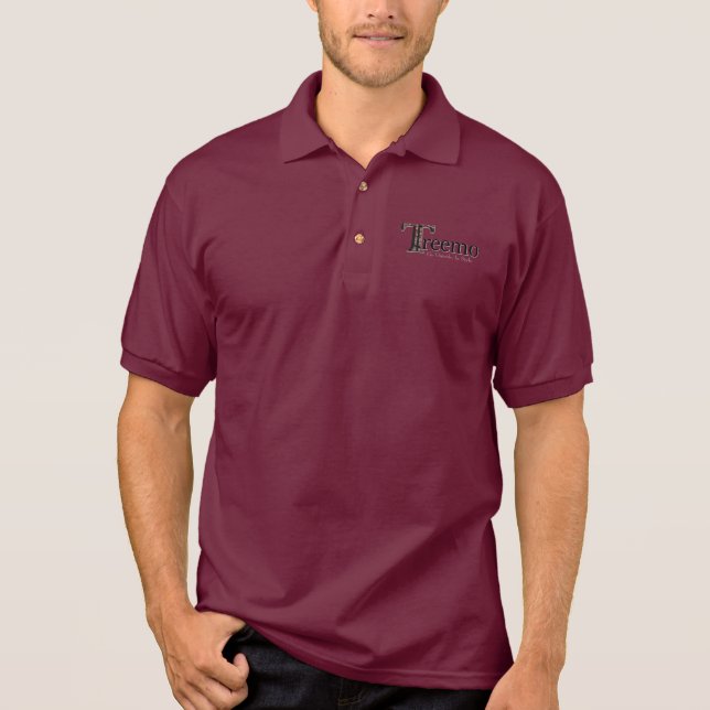 Treemo Gear Camo Logo Polo Shirt (Front)