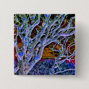 TREES 15 CM SQUARE BADGE