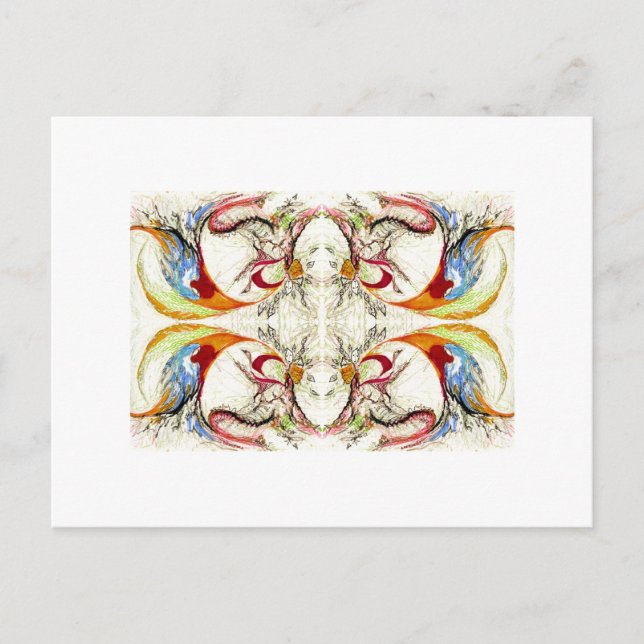 Trees and Birds fantasy Postcard (Front)