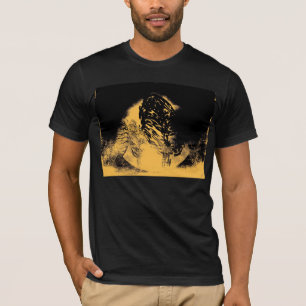Trees and Full Moon Night - Vintage T-shirt
