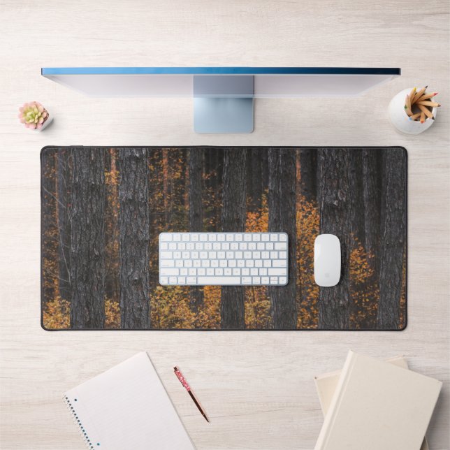 Trees and gold autumn foliage desk mat (Office 1)