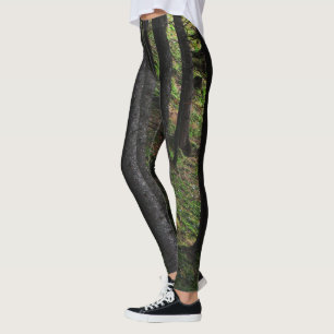 Trees and green moss leggings