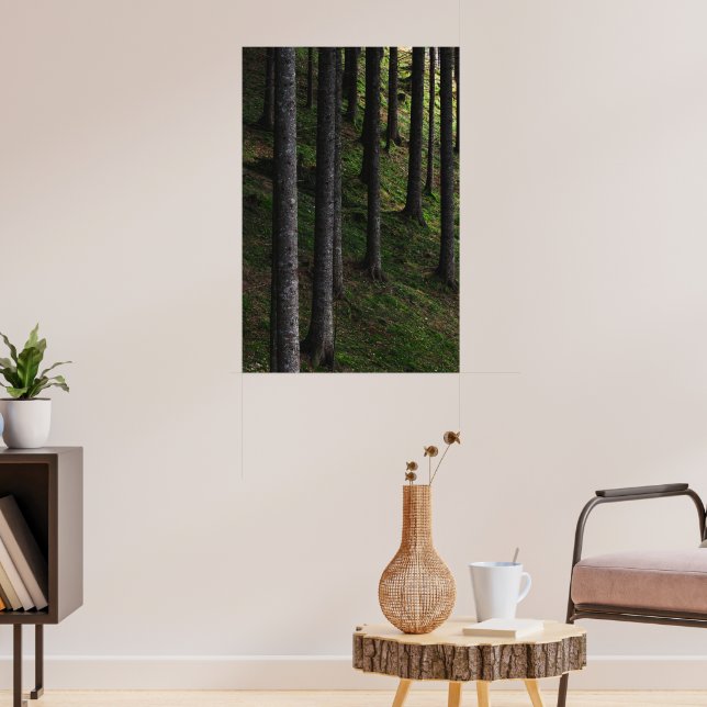 Trees and green moss poster (Living Room 3)