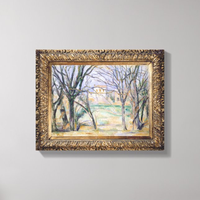 Trees and houses, 1885-86 canvas print (Front)