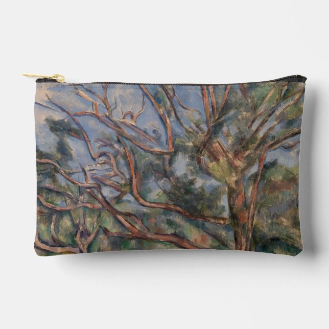 Trees and Road, Post Impressionist Landscape Accessory Pouch (Front)