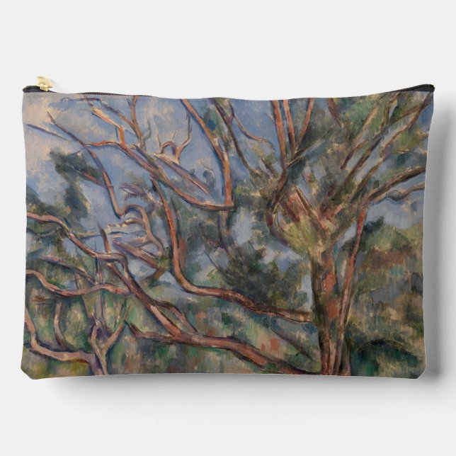 Trees and Road, Post Impressionist Landscape Accessory Pouch (Front)