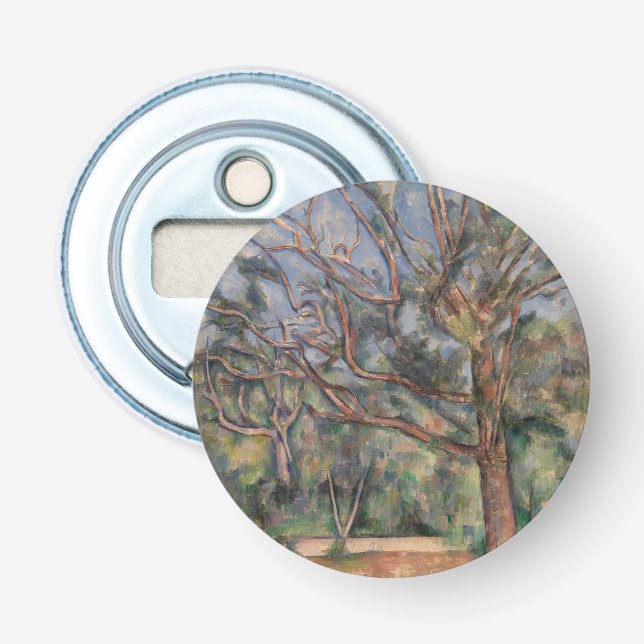 Trees and Road, Post Impressionist Landscape Bottle Opener (Front)