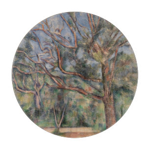 Trees and Road, Post Impressionist Landscape Cutting Board