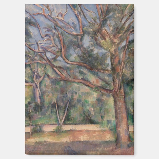 Trees and Road, Post Impressionist Landscape Magnet (Front)