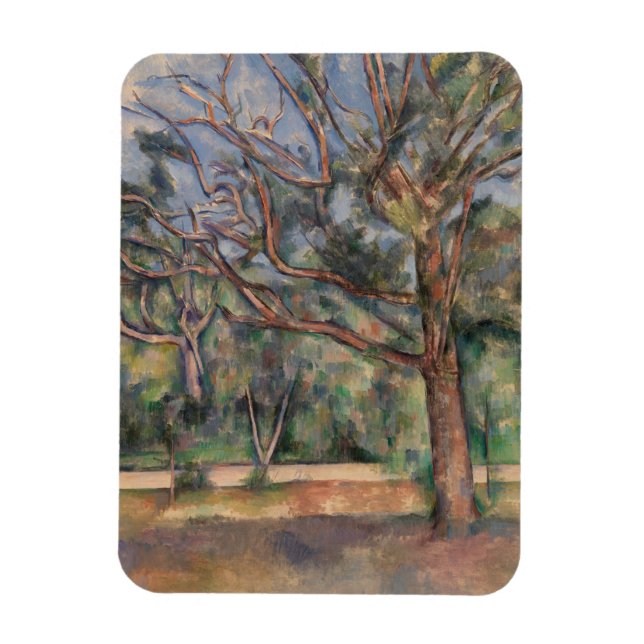 Trees and Road, Post Impressionist Landscape Magnet (Vertical)