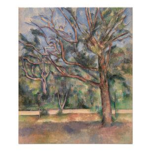 Trees and Road, Post Impressionist Landscape Photo Print