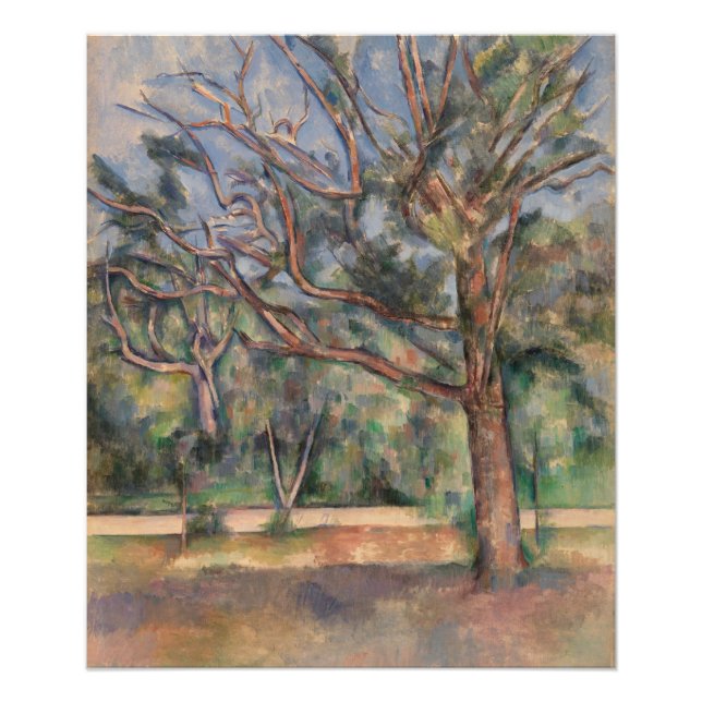 Trees and Road, Post Impressionist Landscape Photo Print (Front)
