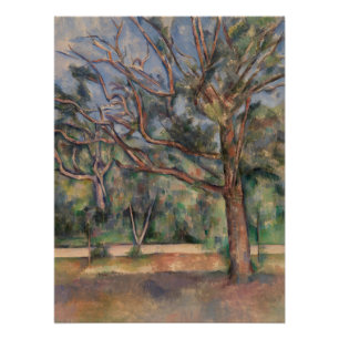 Trees and Road, Post Impressionist Landscape Poster