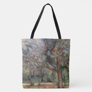 Trees and Road, Post Impressionist Landscape Tote Bag