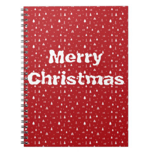 Trees and Snowflakes Christmas Notebook